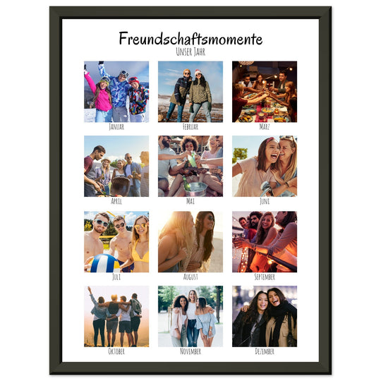 Ein Jahr voller Freundschaft - Freunde Poster personalisiert - ymemos