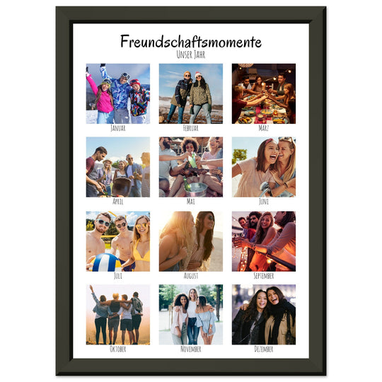 Ein Jahr voller Freundschaft - Freunde Poster personalisiert - ymemos