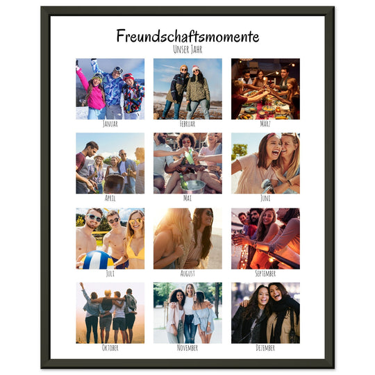 Ein Jahr voller Freundschaft - Freunde Poster personalisiert - ymemos