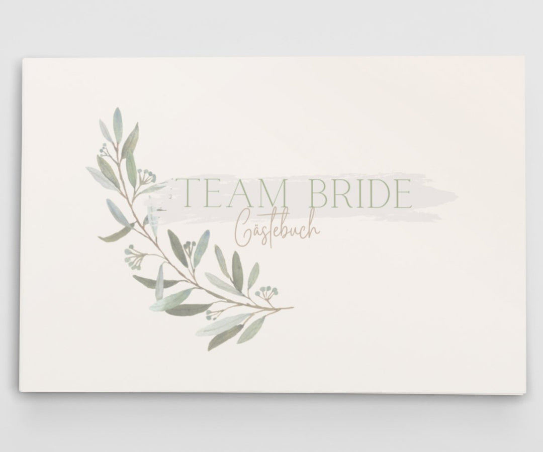 JGA Gästebuch Team Bride - ymemos