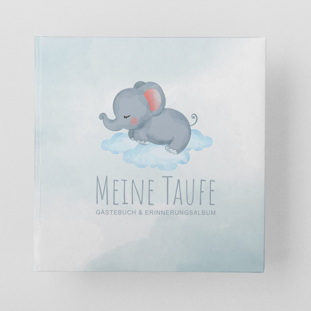 Meine Taufe Gästebuch Elefant - ymemos